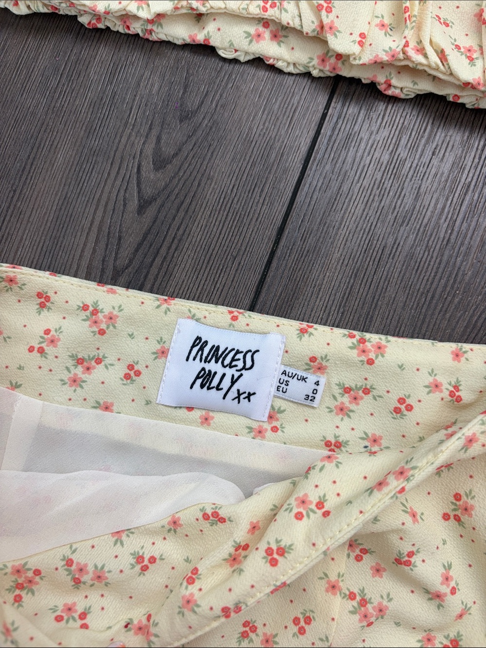 Princess Polly Women's Cream Floral Midi Skirt and top set - Floral Print - Picture 4 of 6